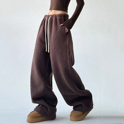 Isla Wide-Leg Sweatpants | Drawstring Waist Sweatpants
