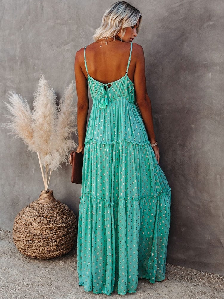 Sabrine Dress | Maxi Dress Soft Breathable Fabric
