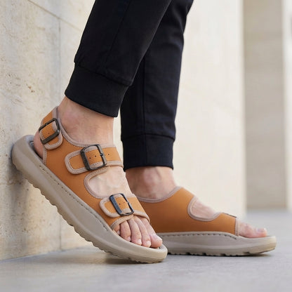 Freddie Orthopedic Wide Fit Buckle Sandal | Open-Toe Buckle Sandal