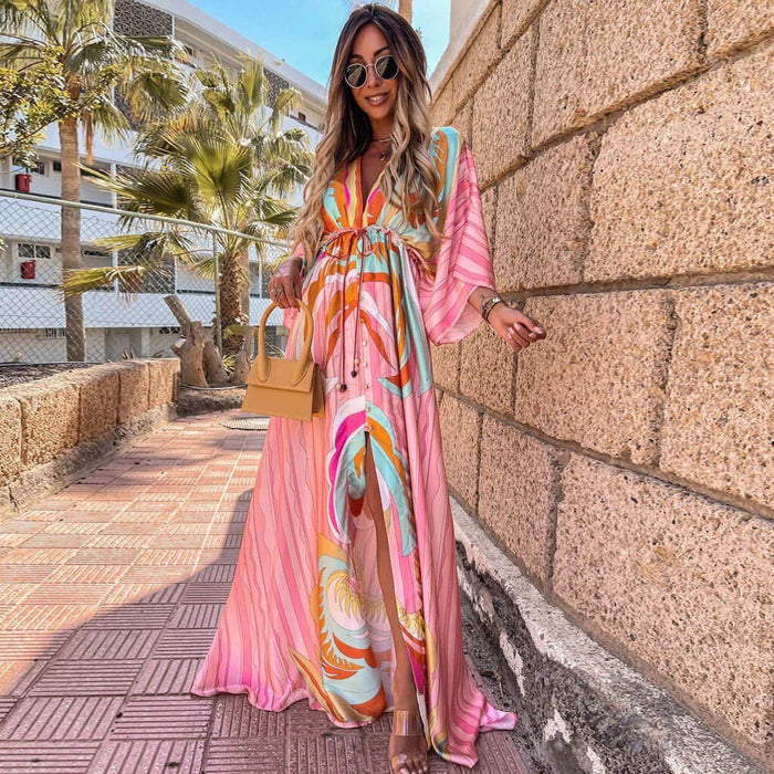 Samiyah Dress | Colorful Printed Maxi Dress