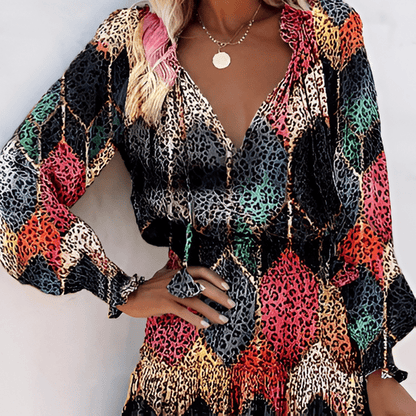 Saphira Dress | Chic and Flowy Mini Dress