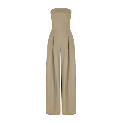 Sarina Jumpsuit | Strapless Wide-Leg Jumpsuit
