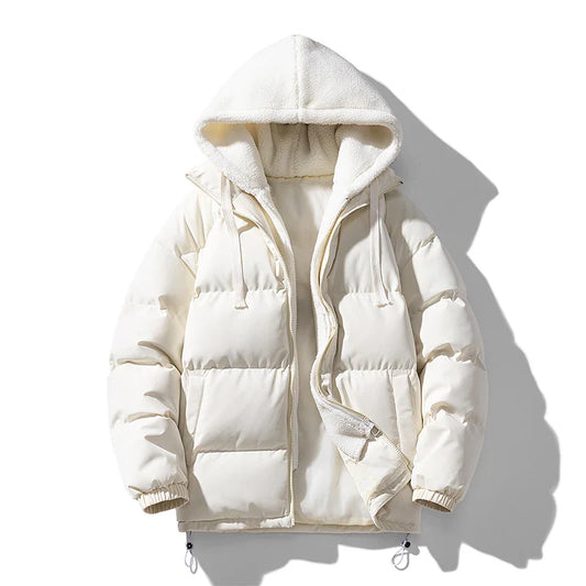 Harry Quilted Hooded Puffer Jacket | Drawstring Hood Relaxed Fit Jacket