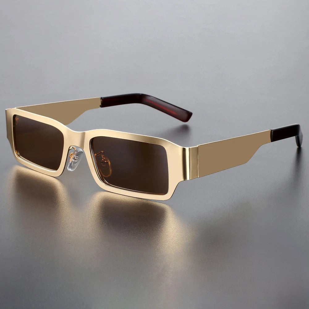 Harry Rectangular Frame Sunglasses | Dark Lenses Full Rim Sunglasses