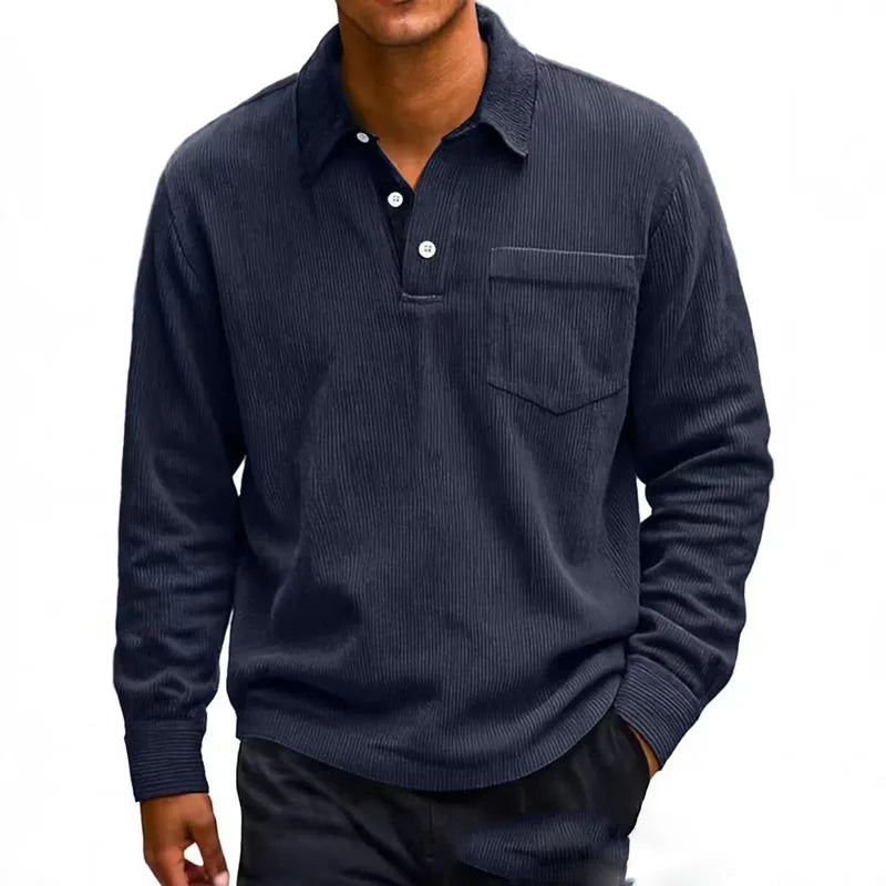 Sebastian Regular Fit Polo Shirt | Contrasting Collar Button Placket Polo Shirt