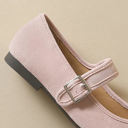 Sienna Flat Mary Janes | Buckled Strap Round Toe Mary Janes