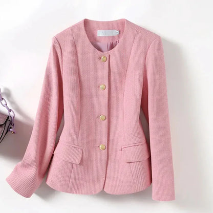 Isabella Tailored Jacket | Button Front Flap Pockets Jacket