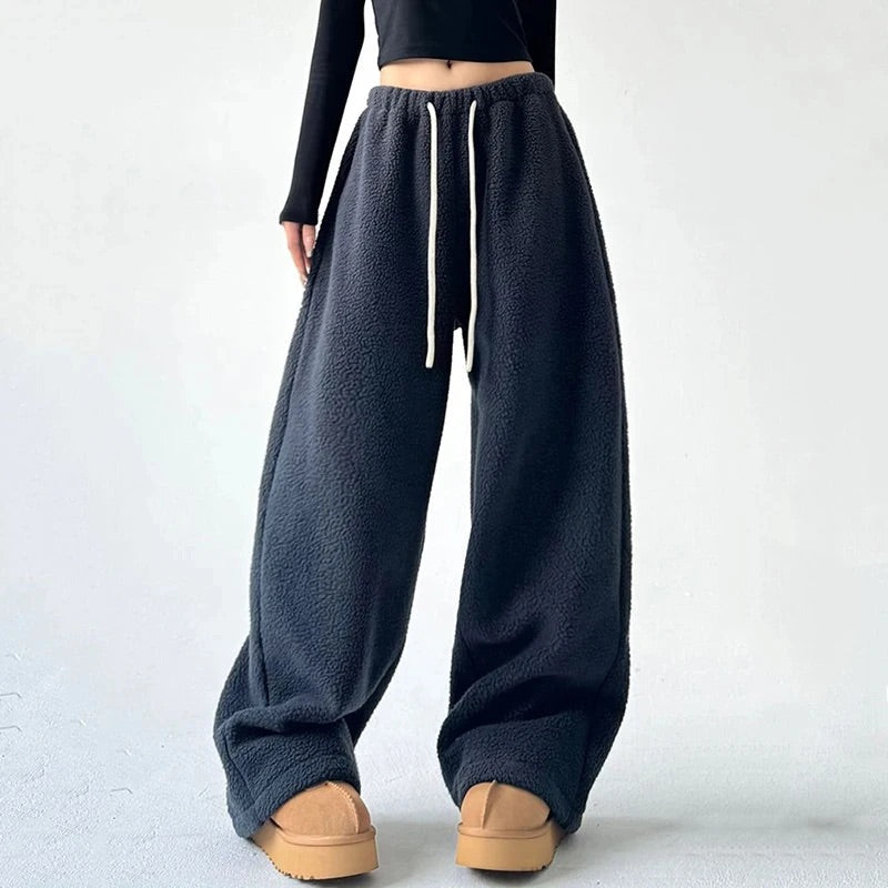 Isla Wide-Leg Sweatpants | Drawstring Waist Sweatpants