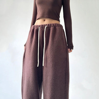 Isla Wide-Leg Sweatpants | Drawstring Waist Sweatpants