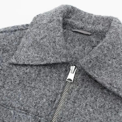 Amelia Cropped Jacket | Collared Relaxed Fit Jacket