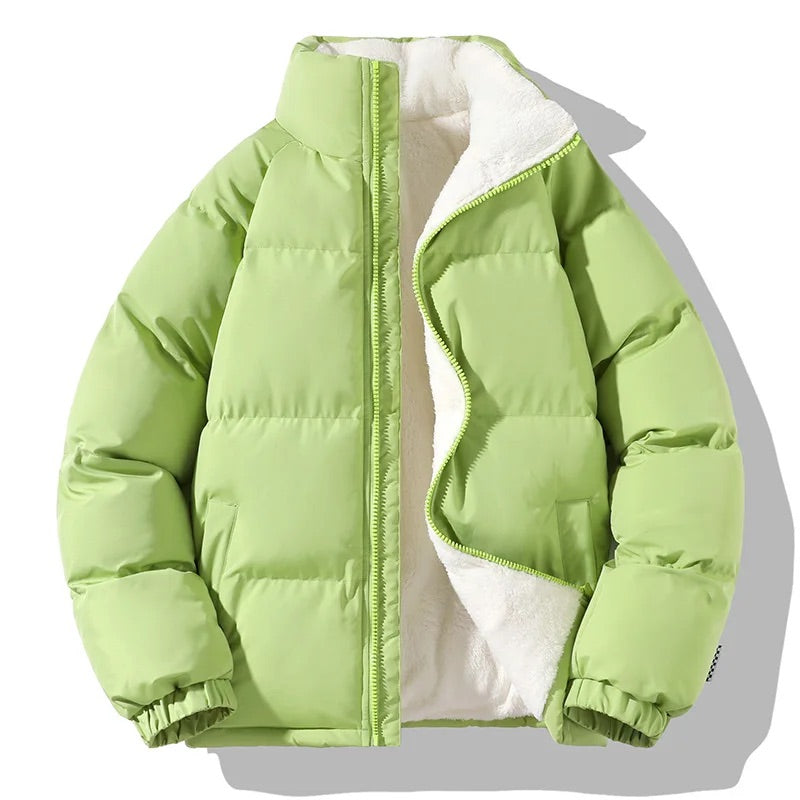 Theodore Relaxed Fit Puffer Jacket | Quilted High-Neck Hip-Length Jacket