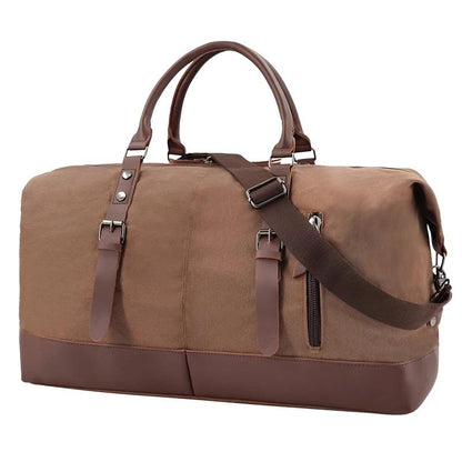 Theodore Structured Duffel Bag | Trim Buckle Straps Duffel Bag