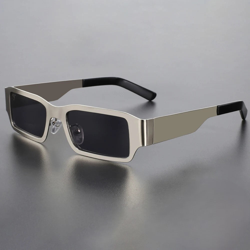 Harry Rectangular Frame Sunglasses | Dark Lenses Full Rim Sunglasses