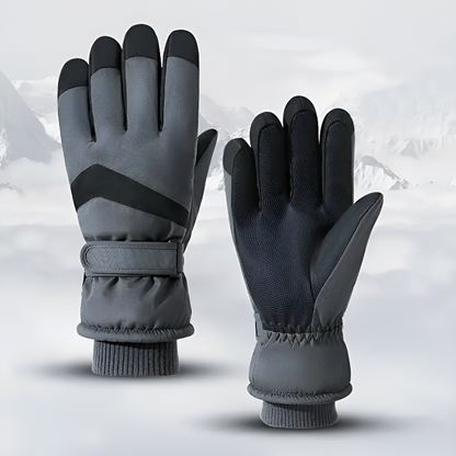 Freddie Wrist-Length Gloves | Textured Palm Ribbed Cuffs Gloves