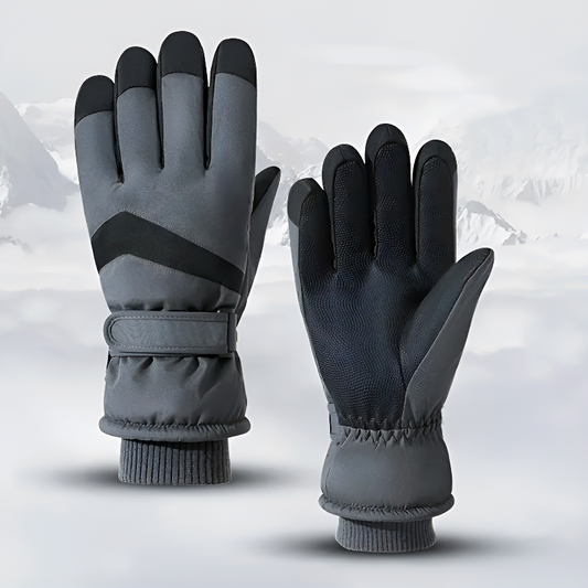 Freddie Wrist-Length Gloves | Textured Palm Ribbed Cuffs Gloves