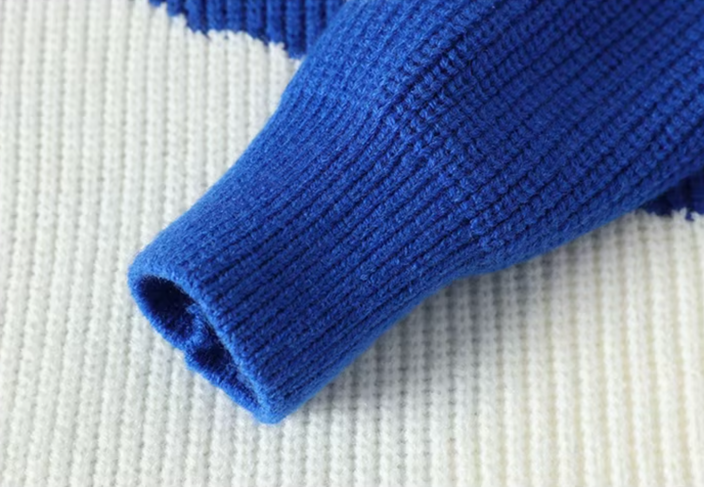 Arthur Oversized Sweater | Crewneck Ribbed Abstract Sweater