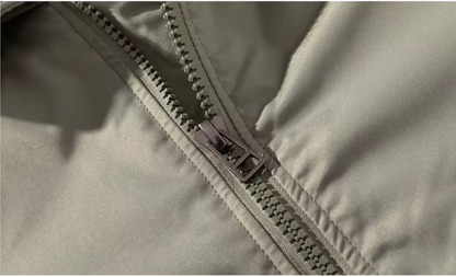 Arthur Relaxed Fit Bomber Jacket | Ribbed Trim Patch Pockets Bomber Jacket
