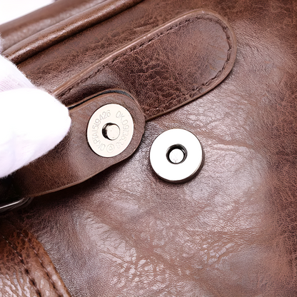 Henry Structured Backpack | Buckle Closure Flap Backpack