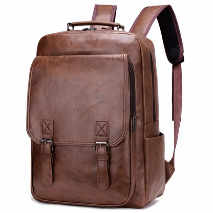 Henry Structured Backpack | Buckle Closure Flap Backpack