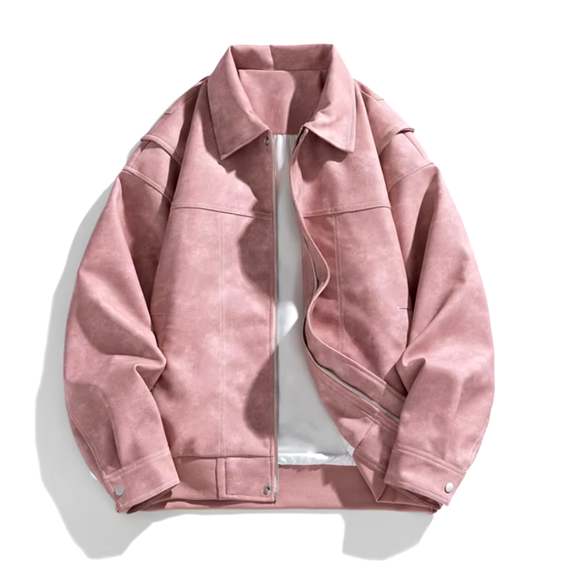 Archie Oversized Aviator Jacket | Collared Hip-Length Jacket