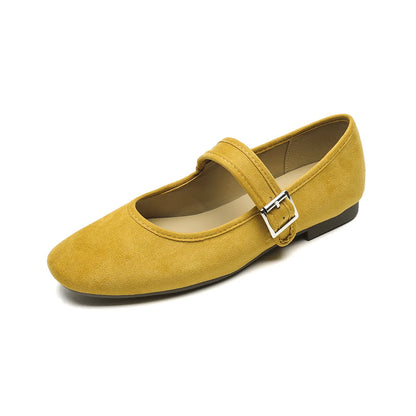 Sienna Flat Mary Janes | Buckled Strap Round Toe Mary Janes