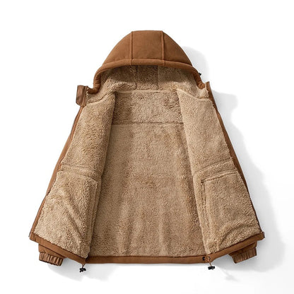 Sebastian Relaxed Fit Hoodie | Sherpa Lined Zip Closure Hoodie