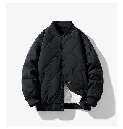 Arthur Quilted Bomber Jacket | Relaxed Fit Ribbed Trim Jacket