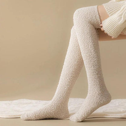 Lily Fitted Knee-High Socks | Fluffy Cozy Knee-High Socks