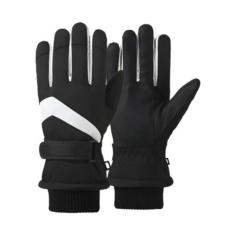 Freddie Wrist-Length Gloves | Textured Palm Ribbed Cuffs Gloves