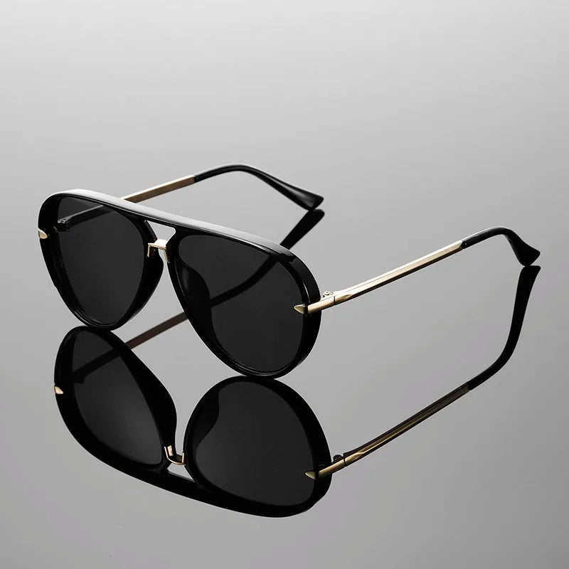 Freya Translucent Aviator Sunglasses | Double Bridge Gradient Aviator Sunglasses
