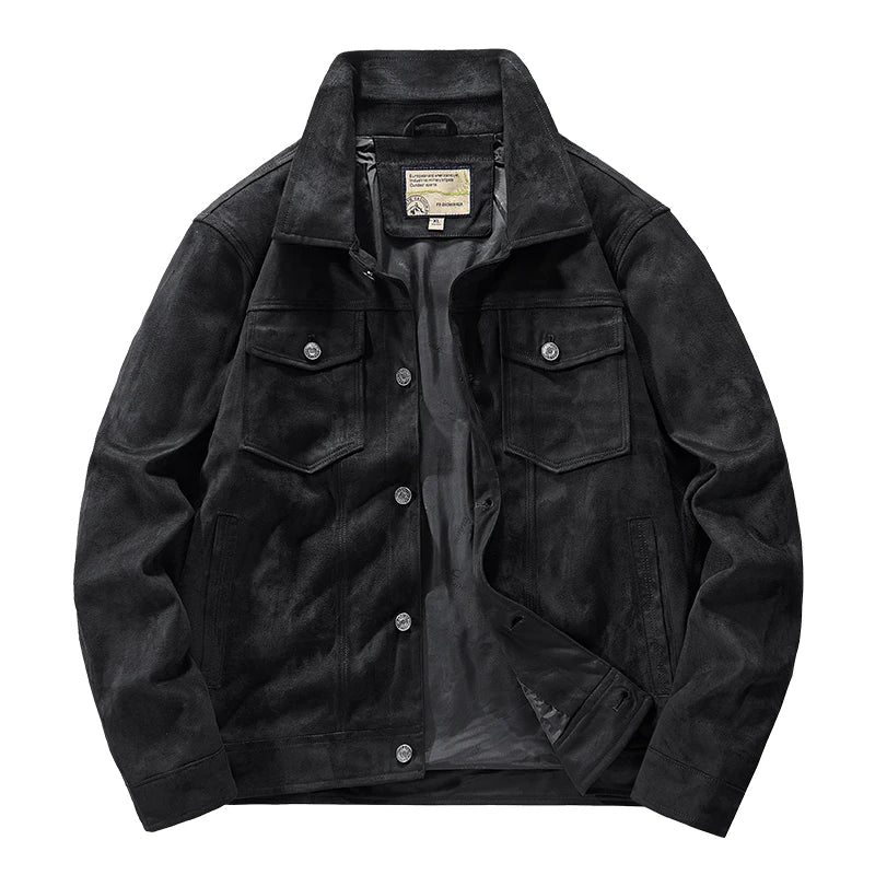 Harrison Regular Fit Trucker Jacket | Button Front Flap Pockets Jacket