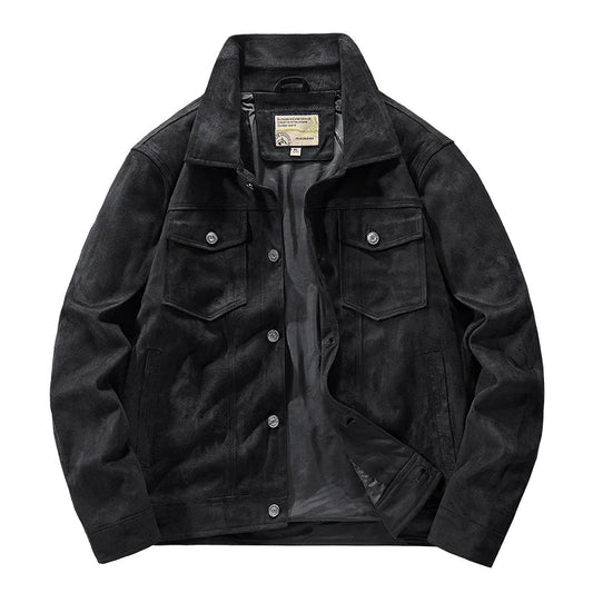 Harrison Regular Fit Trucker Jacket | Button Front Flap Pockets Jacket