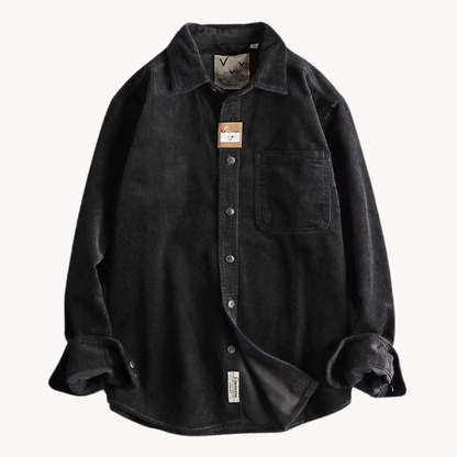 Oscar Relaxed Fit Button-Down Shirt | Collared Chest Pocket Shirt