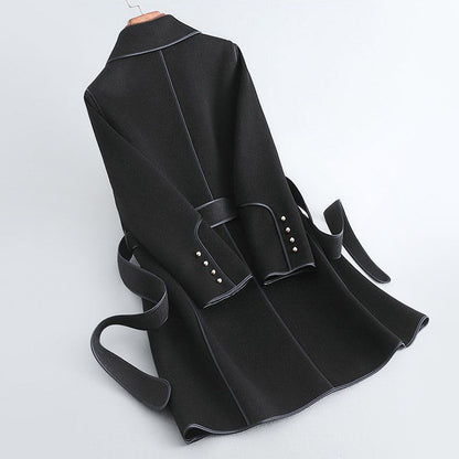 Isabella Wool Belted Wrap Coat | Relaxed Fit Collared Coat