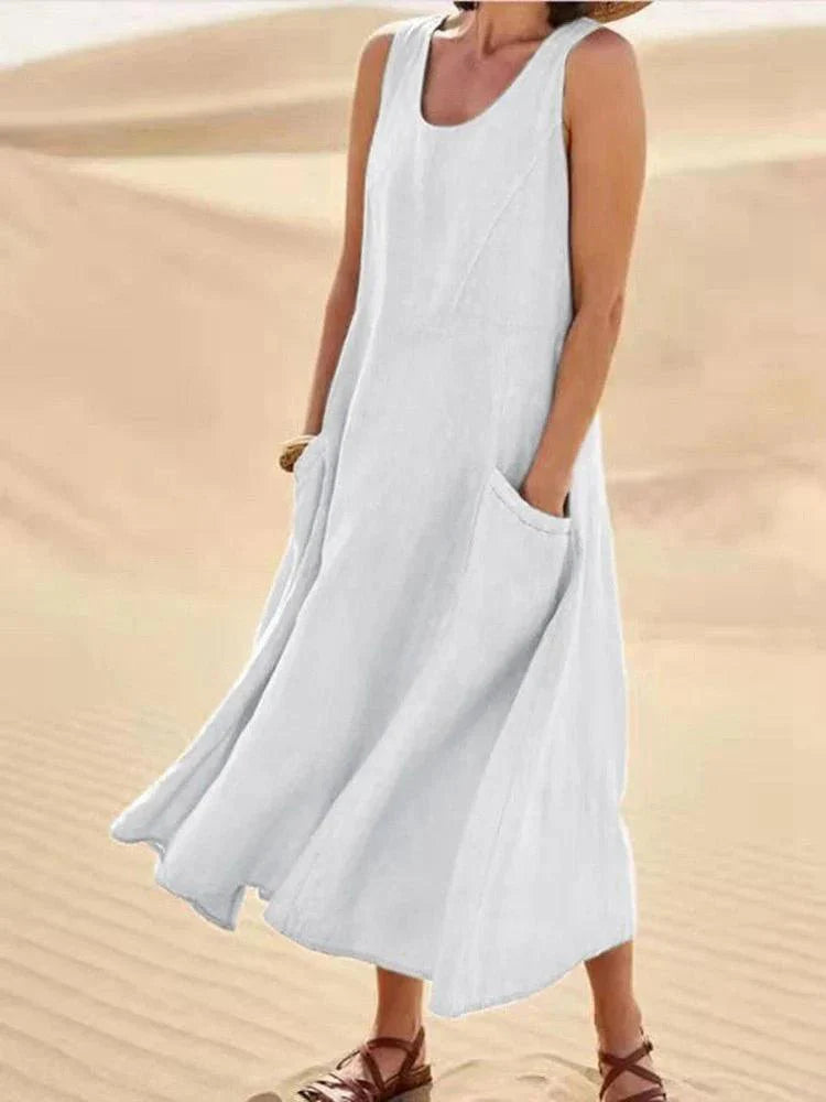 Sonia Dress | Lightweight Cotton-Linen Summer Dress