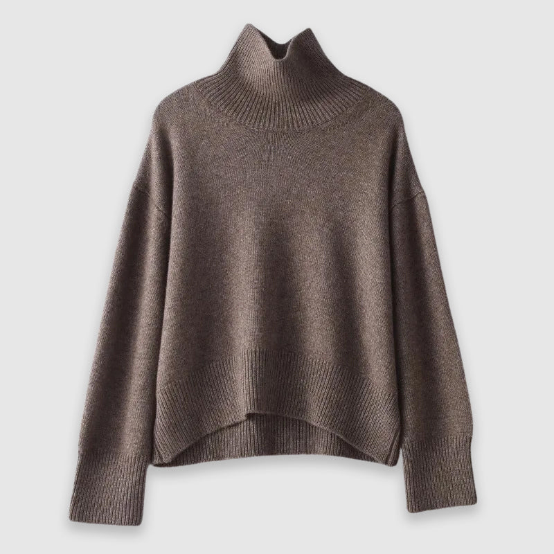 Sophia Sweater | Cashmere Crew Neck Long Sleeve Sweater