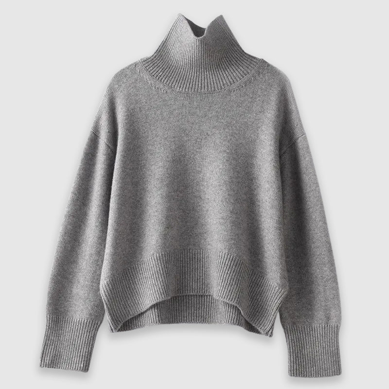Sophia Sweater | Cashmere Crew Neck Long Sleeve Sweater