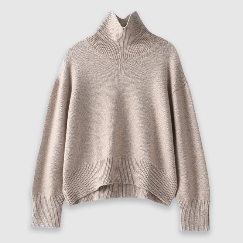 Sophia Sweater | Cashmere Crew Neck Long Sleeve Sweater