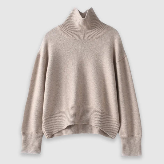 Sophia Sweater | Cashmere Crew Neck Long Sleeve Sweater