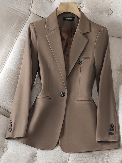Sophia Tailored Fit Blazer | Notched Lapel Long Sleeve Blazer