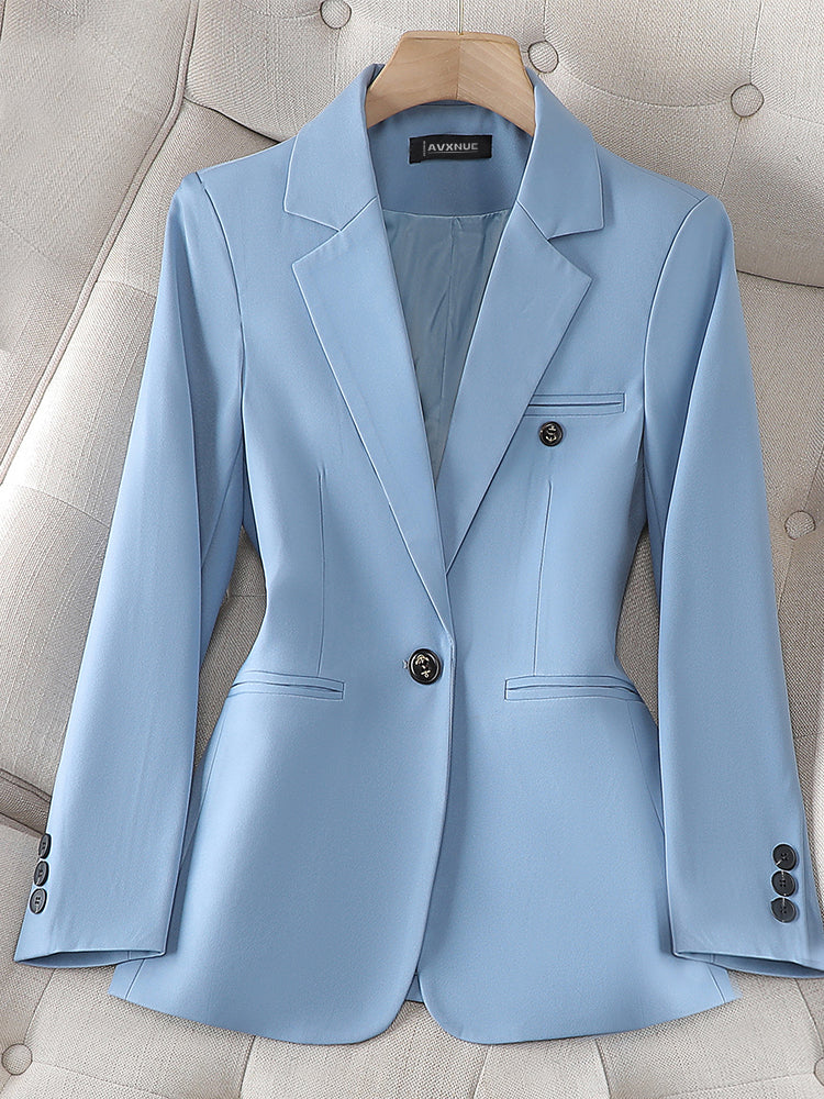 Sophia Tailored Fit Blazer | Notched Lapel Long Sleeve Blazer