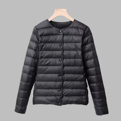Sophie Puffer | Collarless Lightweight Winter Puffer