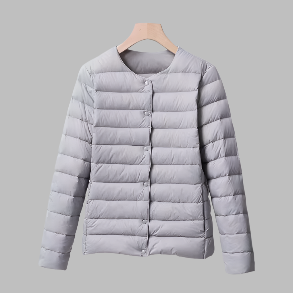 Sophie Puffer | Collarless Lightweight Winter Puffer