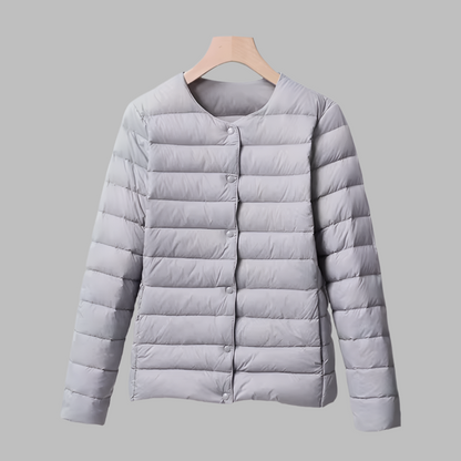 Sophie Puffer | Collarless Lightweight Winter Puffer