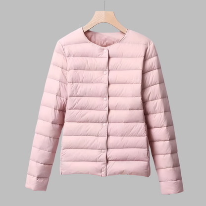 Sophie Puffer | Collarless Lightweight Winter Puffer