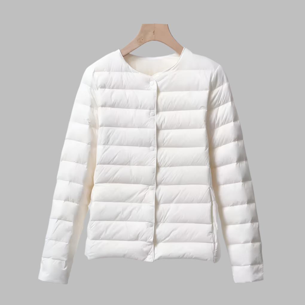 Sophie Puffer | Collarless Lightweight Winter Puffer