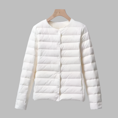 Sophie Puffer | Collarless Lightweight Winter Puffer