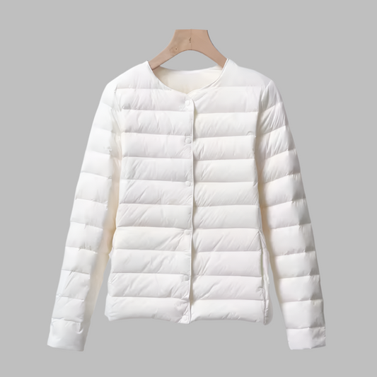 Sophie Puffer | Collarless Lightweight Winter Puffer