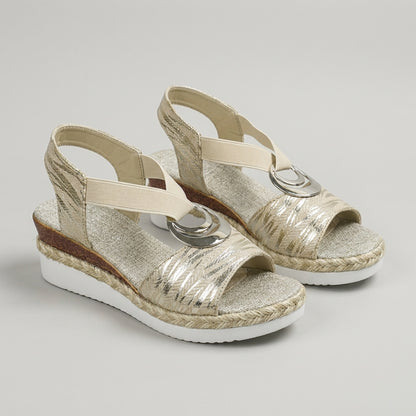Isabella Wedge Sandals | Espadrille Sole Wedge Heel Sandals