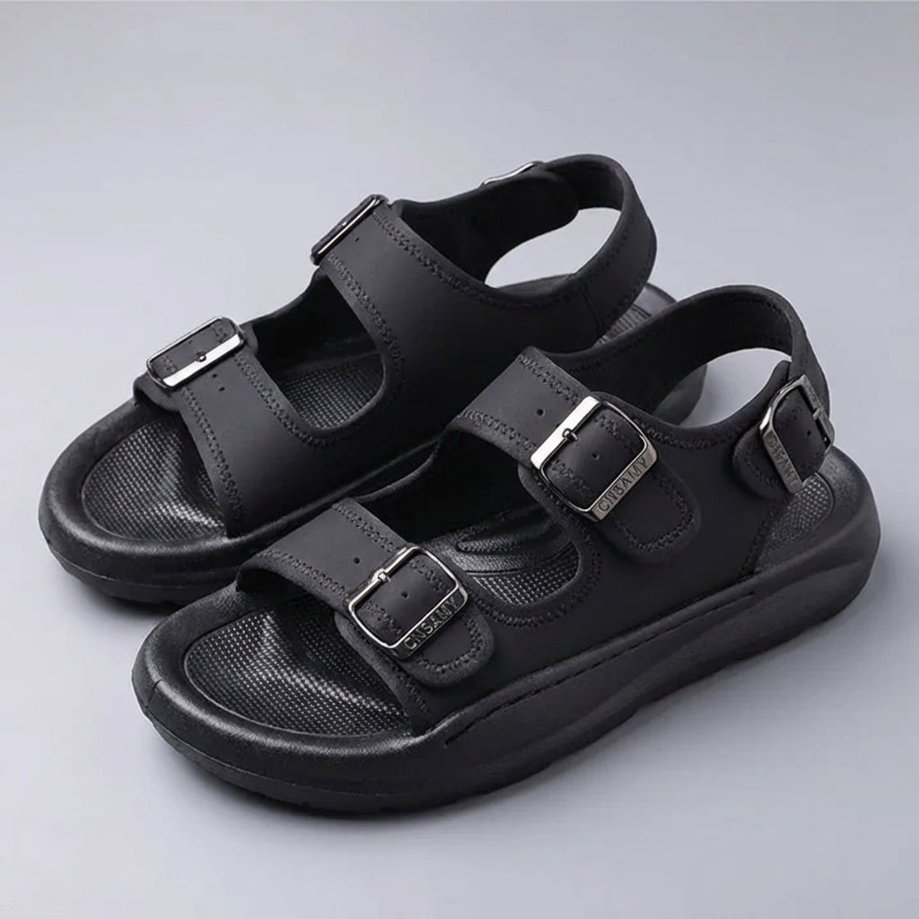 Freddie Orthopedic Wide Fit Buckle Sandal | Open-Toe Buckle Sandal